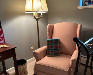 Pink Wingback Chair