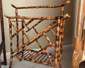Bamboo Magazine Rack