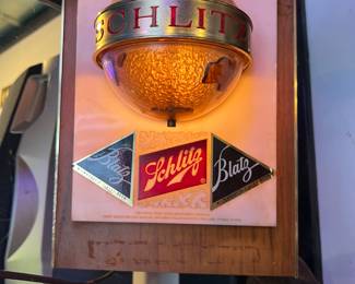 Schlitz  globe beer sign 