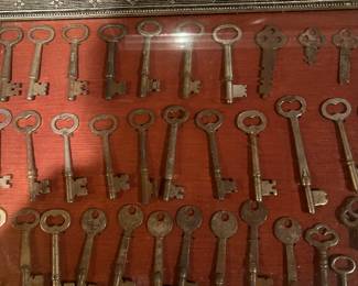Collection of old skeleton keys