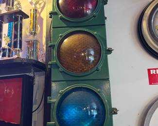 Old Green stop light 