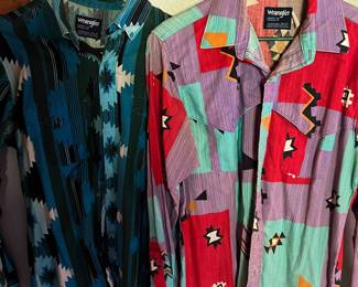 Vintage 1970’s wrangler shirts 