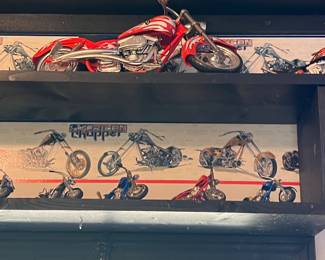 Collection of toy motorcycles 