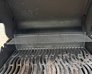 interior of gas grill