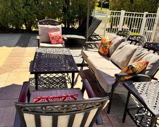 Iron sofa and chairs
