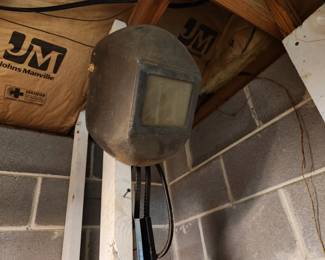 Vintage welding helmet 