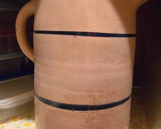 Pottery pitcher