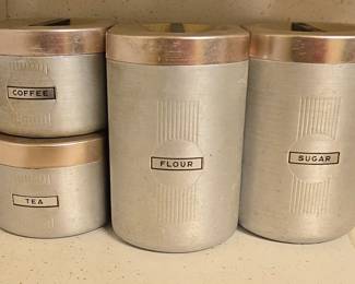 MCM Aluminum Copper Lid Canister set