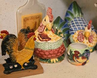 Fitz & Floyd Just Us Chicks Cookie Jars