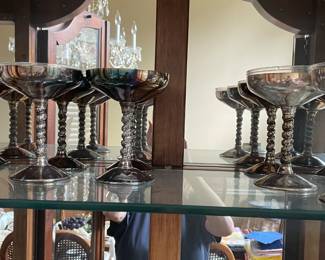 Sterling Silver Champagne goblets