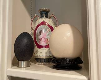 Emu and Ostrich Egg