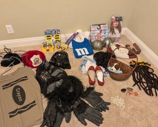 Halloween Costumes: Dorothy from the Wizard of Oz, Darth Vader, Pirate, Gorilla and more