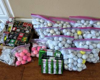 Tons of Golf Balls, including NEW balls in sleeves!