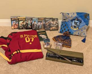 Harry Potter items including special wand from Ollivanders!