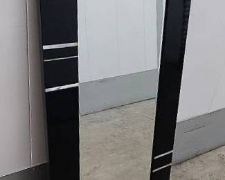 FTH317 - Laquered and Mother of Pearl Inlaid Framed Mirror 