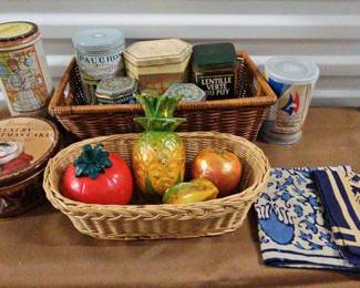 FTH187-Fancy Collection Of Collectible Vintage European Tins