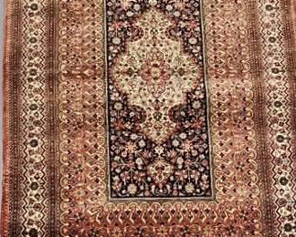FTH115 - Vintage High Quality Fine 100% Silk Persian Prayer Hand Woven Rug #2