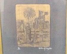 FTH158 - Heather A. Lumsden Signed and Numbered Print "Mosque and Palm"