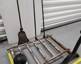 FTH181 - Vintage Fireplace Andirons 