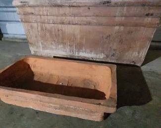 FTH131 - Rectangular Terra Cotta Planter Boxes s (2)