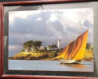 FTH160 - Jean-Marie Liot Glossy Fine Art Photograph of Le Forban du Bono at Port Navalo,