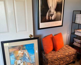 Artwork, Storage Bench 
(Bedroom Upstairs )