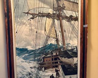 Vintage Painting- Upstairs Hallway 