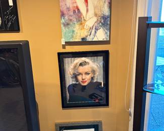 Marilyn Monroe Artwork (Basement)