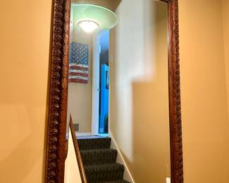 Large Carved Wood Mirror (Upstairs Landing)