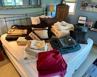 Variety of Bedding -
Ralph Lauren Comforter,
Pillows,
Etc. (Bedroom Upstairs)