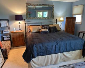King Size Bed ,
Large Decorative Mirror (Bed room Upstairs )