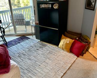 Black Lacquer Cabinet, 
Multi-Color Rug (Bedroom Upstairs)