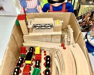 BRIO wooden train set, vintage toys