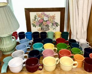 Fiesta coffee cups and jumbo cups