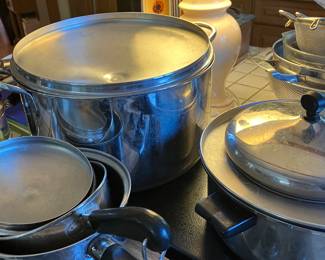 An assortment of pots 