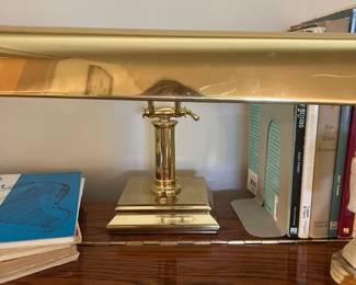Brass desk lamp