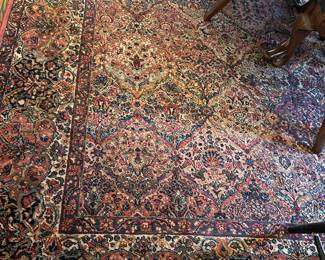 Lot #6 - $950 -Karastan Kirman rug dining room - 10' x 14'