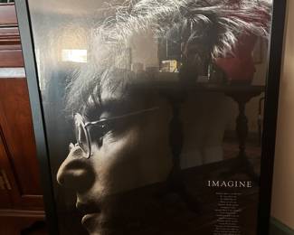 Lot #88 - $40 -Lennon poster "Imagine"