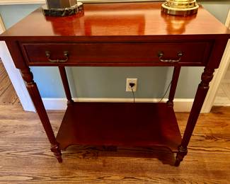 Lot #13 - $175 -Bombay entry table - 32"W x 33"H x 18"D