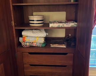 Inside of armoire