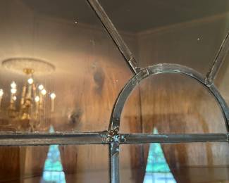 detail of leaded glass window