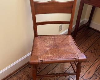 Lot #138 - $60 -Rush seat Hitchcock chair