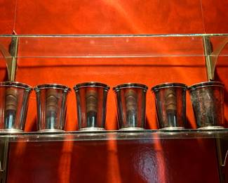 Lot #125 - $75 - 6 International Silver Co. silver plated julep cups