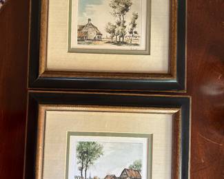 Lot #116 - $225-pair of small watercolors