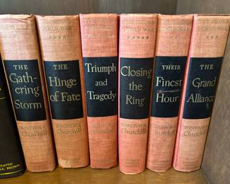 $60- 6 Winston Churchill books. Houghton Mifflin 1949