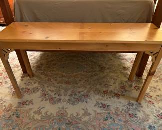 Lot #133 - $150- Pine console table - 28"H x 55"W x 16"D