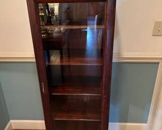 Lot #14 - $225 - foyer cabinet. 58"H x 21"W x 13"D