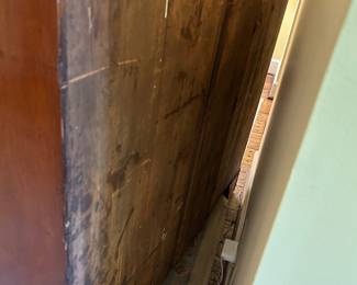 Back of mahogany chest