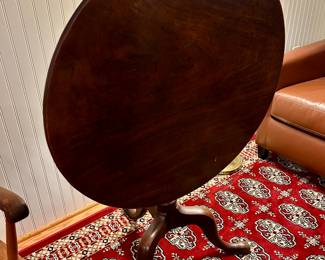 Lot #77 - $195 -Tilt top table. 28"H x 31-1/4"diameter