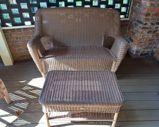 Lot #171 - $135 - Hampton Bay loveseat and coffee table